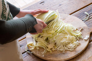 Methods of Fermenting Vegetables (Kimchi, Sauerkraut, Brine Pickles) at Goonown Growers, St Agnes